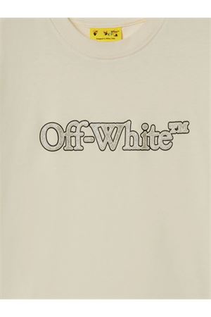 white cotton tshirt OFF WHITE KIDS | OGAA001F24JER0070383